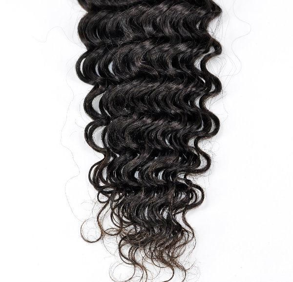 100% Deep Curly 9A Unprocessed Virgin Human Hair Extensions