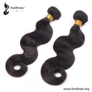 Tom Hairworks&reg; 12 Inch Body Wave Natural Color Brazilian Virgin Human Hair Weaving