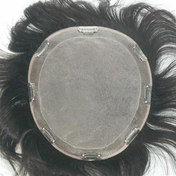 Lw363 Silk Mono Natural Hair Toupee