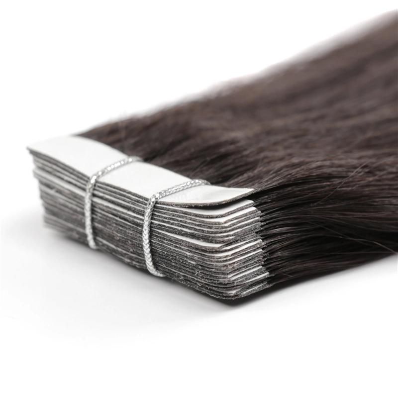 Top Quality Double Drawn Virgin Remy Russian Cuticle Aligned Human Hair Tape Hair Extensions