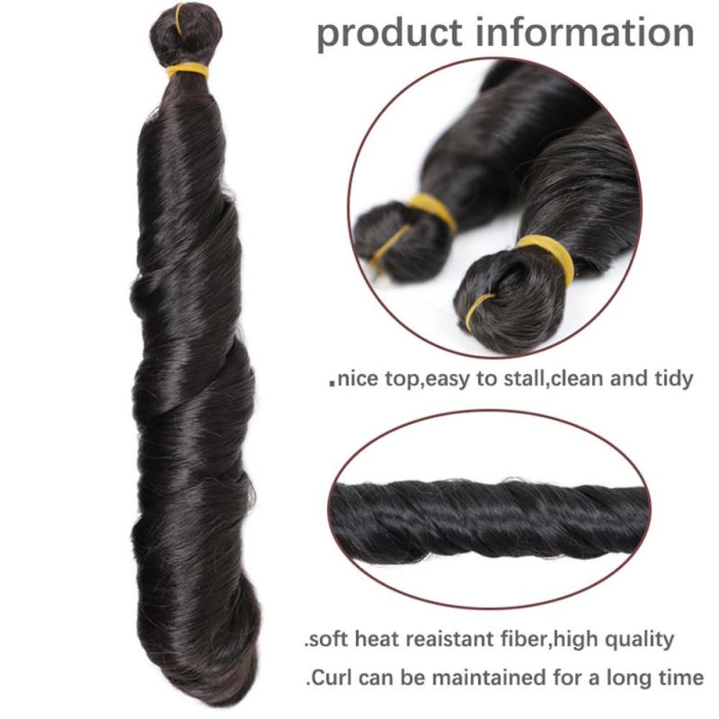 Loose Wave Crochet Synthetic Hair Extensions Curly Crochet Hair Braids