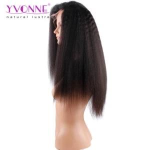 Yvonne 180% Density Kinky Straight Wig Lace Front Human Hair Wigs
