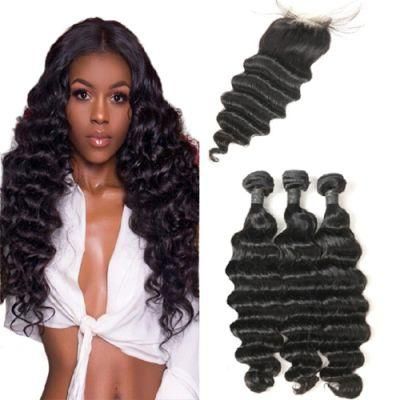 Kbeth Xuchang Hair Product Factory Deep Loose Wave 10A 12A Grade Virgin Brazilian Hair Bundle 100% Human Hair Weave Bundles