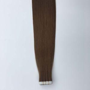 6# Straight Us PU Tape Skin Weft Brazilian Virgin Human Hair Extensions