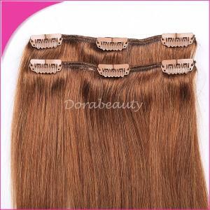 Wholesale 100% High Quality Best Seamless Human Hair Clip in Hair Extension