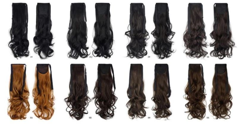 Wendyhair Single Drawn High Fibe Synthetic Ponytail Colored Extension Hair