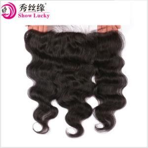 High Density Body Wave #1b 9A Peruvian Virgin Human Hair 13X4 Lace Closure Frontal 100% Unprocessed