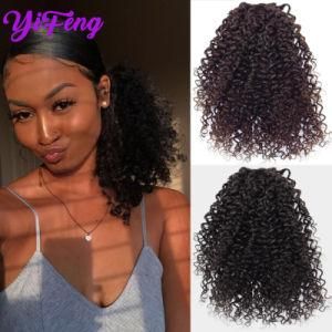 Afro Curl Bouncy Jerry Curl Human Hair Ponytail