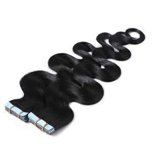 100% Human Hair Body Wavy Tape in Hair Extensions