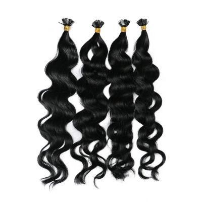 Wholesale Raw Remy Virgin Human Hair Double Drawn Body Wave Flat Tip Hair Extensions