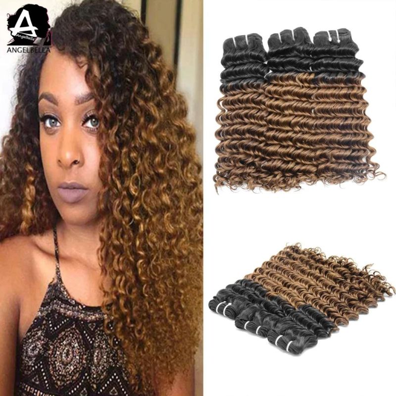 Angelbella Wholesale Long Curly 100% Remy Peruvian Hair Super Double Drawn Sdd Deep Wave Hair Bundles