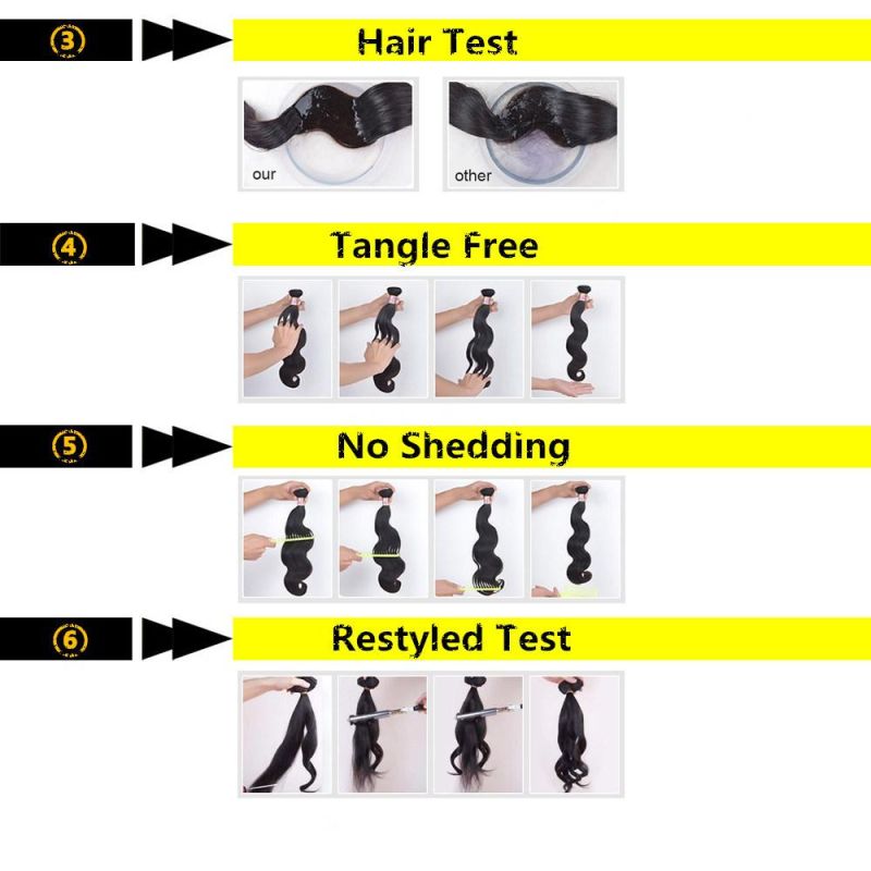 Brazilian Virgin Human Hair Weft 10A Grade Straight 100% Human Hair Bundles