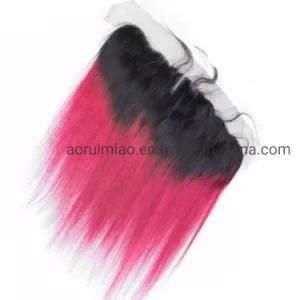 Wholesale Unprocessed 2 Tones Straight Lace Frontal Body Wave Virgin Remy Ombre Raw Human Hair Product