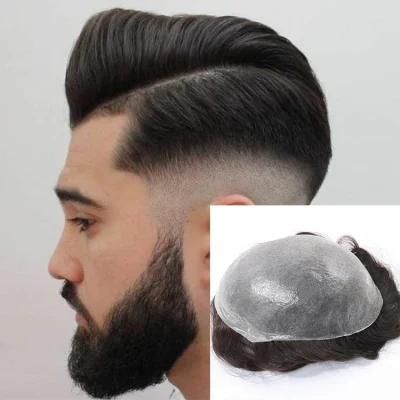 Kbeth Men&prime; S Wig 100% Indian Remy Hairpiece 2021 Fashion Hair Toupees Hair System Human Hair Toupee Men Wig Super Skin Wholesale