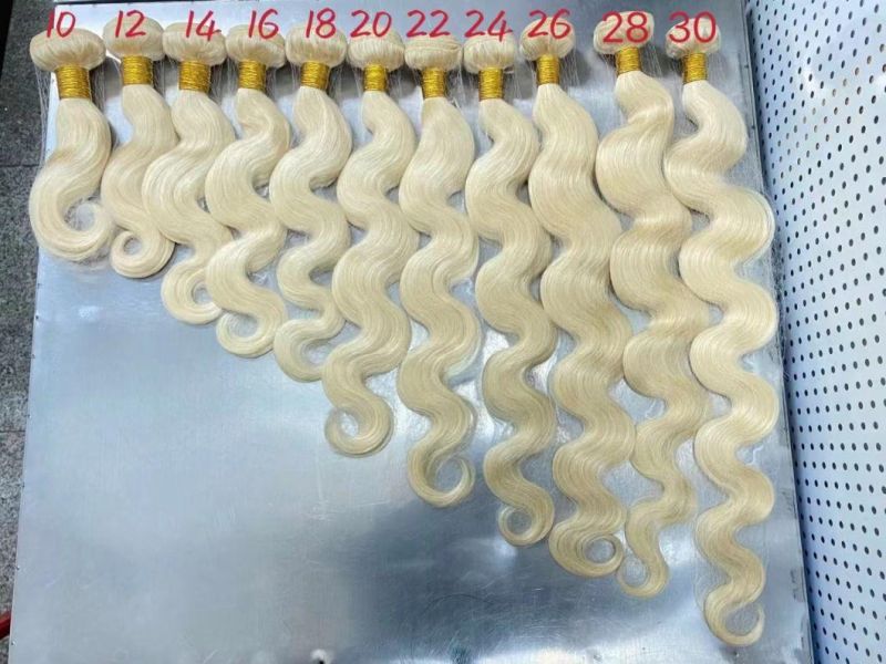 Brazilian 613 Human Hair Bundles with Frontal Cuticle Aligned 613 Virgin Human Hair