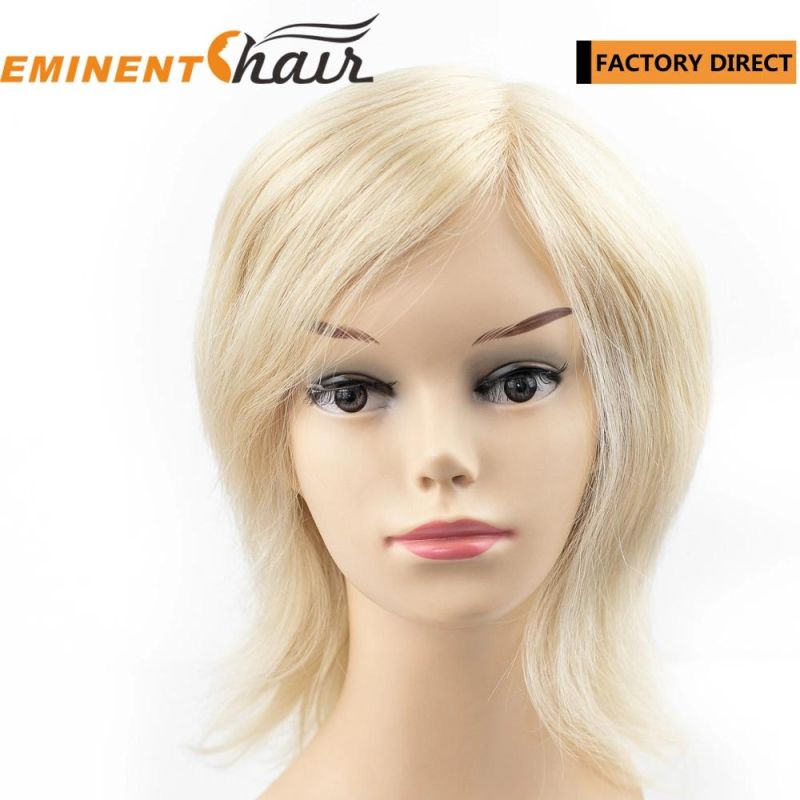 Women Wig Lace Wig Human Hair Blond Custom Made Anti-Slip Wig