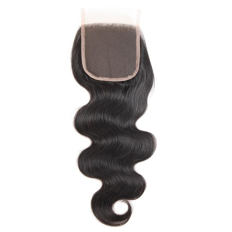 Kbeth 8A Brazilian Virgin Hair Lace Toupee 3PCS Brazilian Body Wave Hair Bundles with 1PC Lace Toupee 4X4 Part 100% Human Hair Toupee