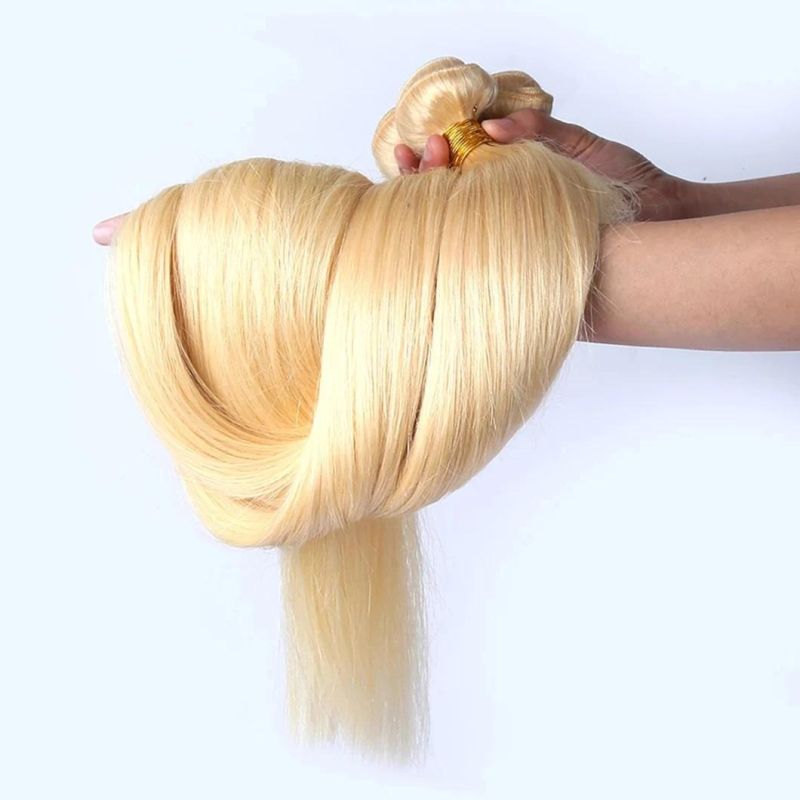 613 Honey Blonde Bundles Brazilian Hair Weave Bundles Strong Weft Straight Human Hair Bundles Extension Remy