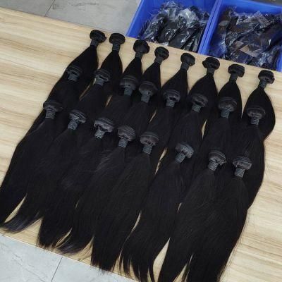 Super Double Drawn Bone Straight Raw Indian Human Hair