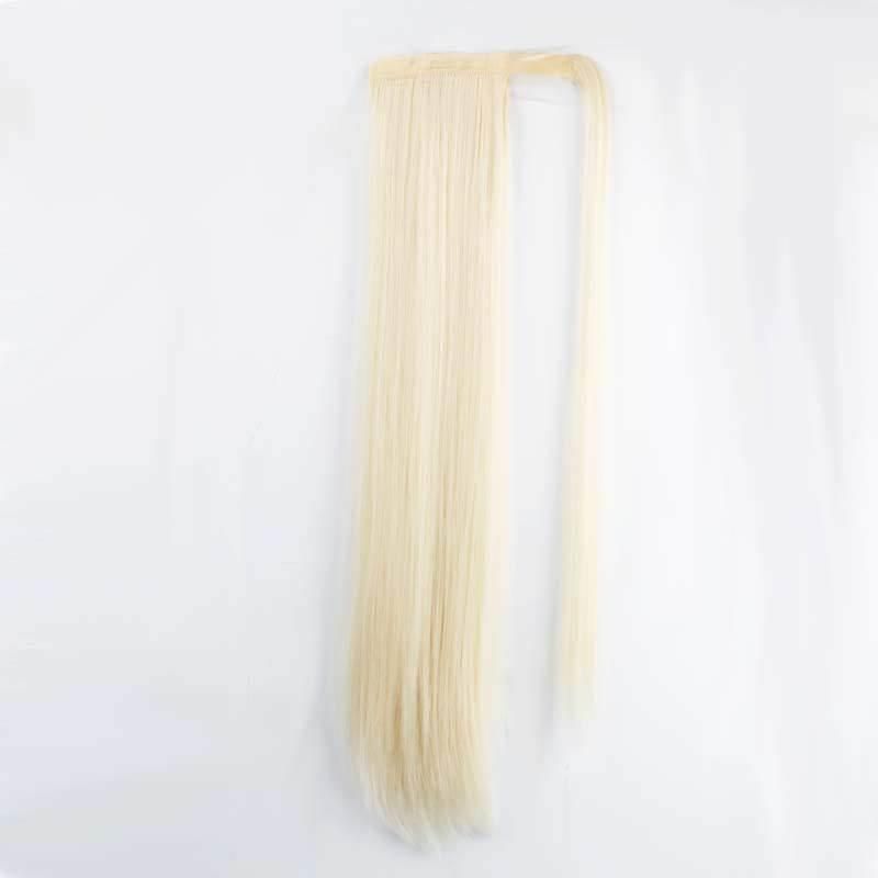 24inch Synthetic Hair Extension Magic Paste Drawstring Ponytail Human Hair Braid