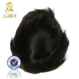 Indian Men&prime;s Toupee Mono Toupee with PU