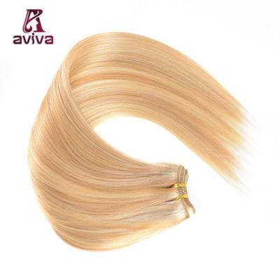 Aviva Brazilian Hair Extension P27/613 Straight Human Hair Extension
