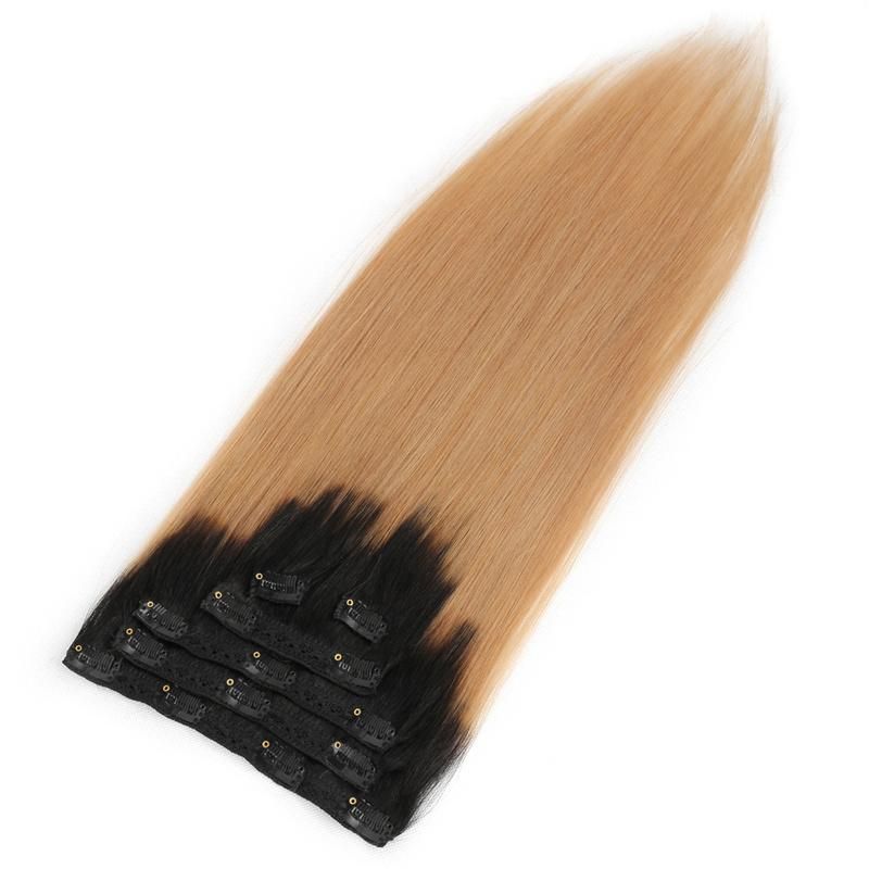 Unprocessed 100% Remy Cheap Double Drawn Cuticle Aligned Human Hair Clip in Hair Extension