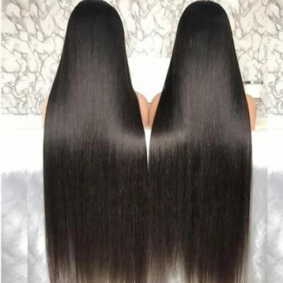 Cambodian Raw Virgin Human Hair Wigs Transparent HD 4X4 5X5 13X4 Glueless Swiss Lace Double Drawn Bone Straight Wig