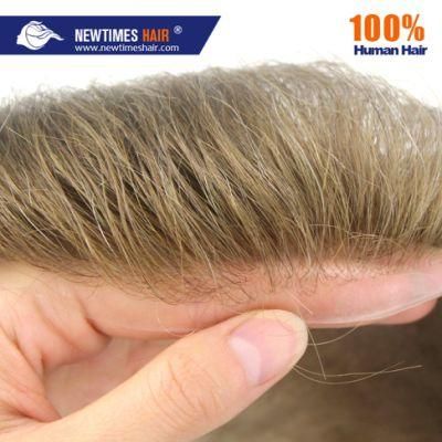 Stock 30r# Thin Skin European Hair Injection Toupee