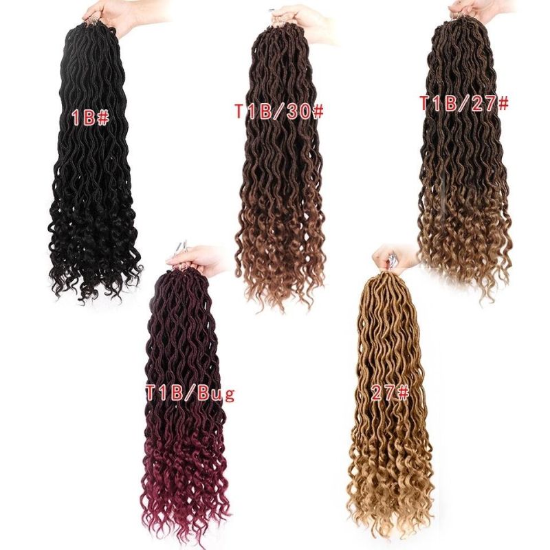 Brazilian Body Wave Faux Locs Crochet Human Hair Periwig