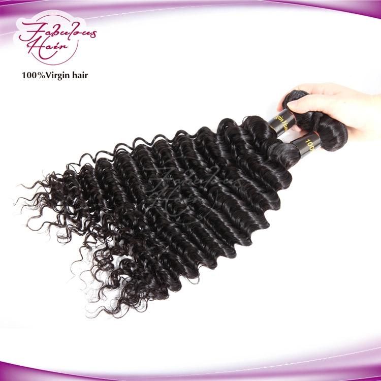 Good Quality Deep Wave Human Virgin Hair Weft Factory Price