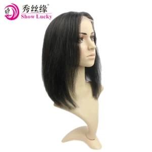 Professional Remy Peruvian Human Hair Bob Hair Straight Short Bob Wig Virgin Front Lace Wig