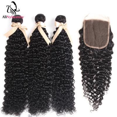Wholesale Brazilian Virgin Hair Bundles with Lace Closure