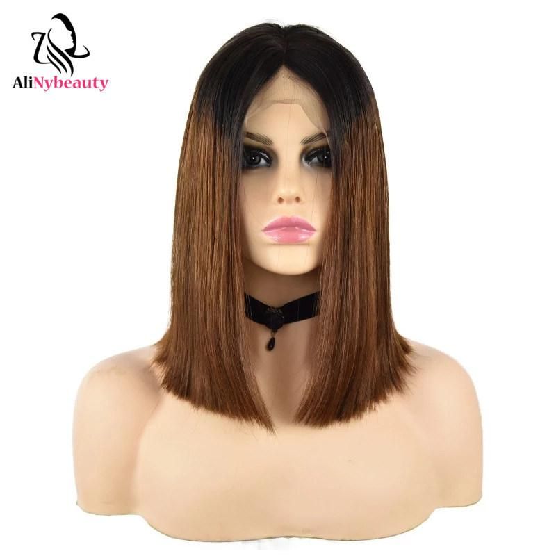 Top Sale Virgin Human Hair Straight Short Bob Lace Front Wig