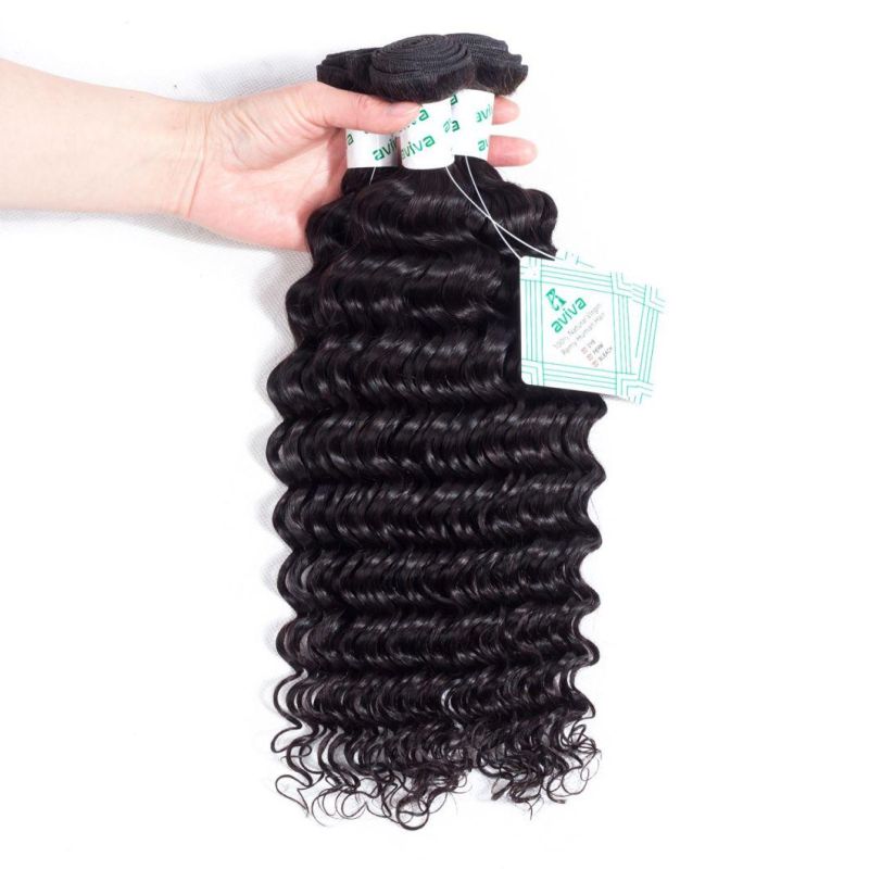 100% Virgin Remy Hair Extension Brazilian Human Hair Deep Wave