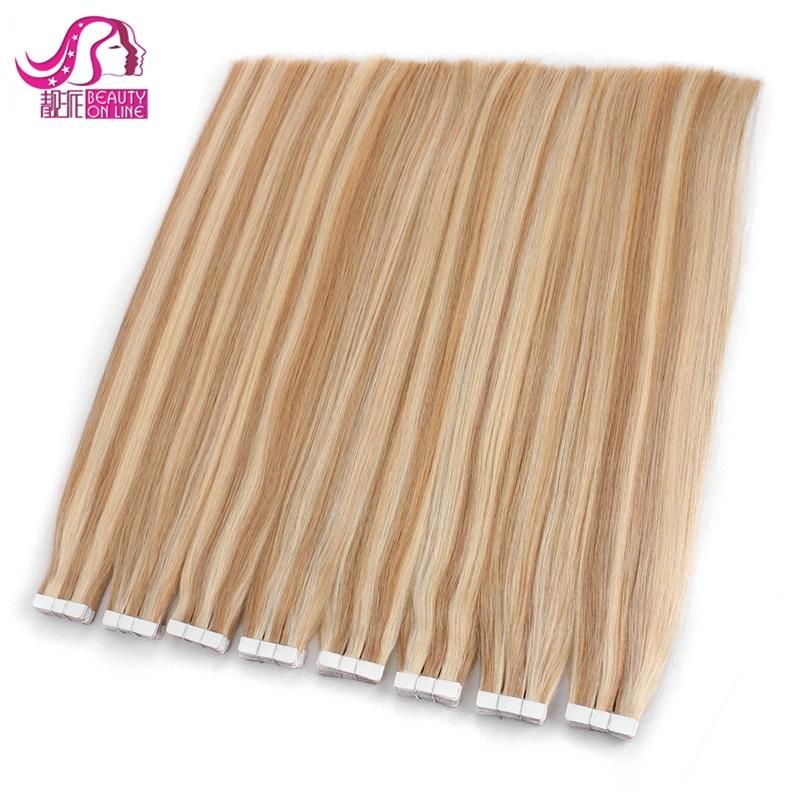 2021 Top Quality Double Drawn 100% Russian Remy Tape Hair Extensions