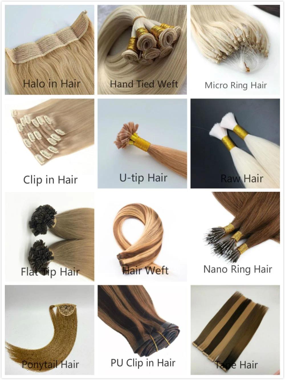 Lace Clip in Hair Extension 100% Human Hair