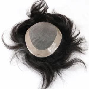 Remy Hair Extensions French Lace Men Toupees for Black Men