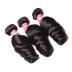 Keratin Loose Wave Brazilian Human Hair Weave Extension