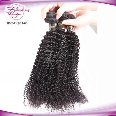 Natural Color 100% Virgin Peruvian Hair Weaving Kinky Curly