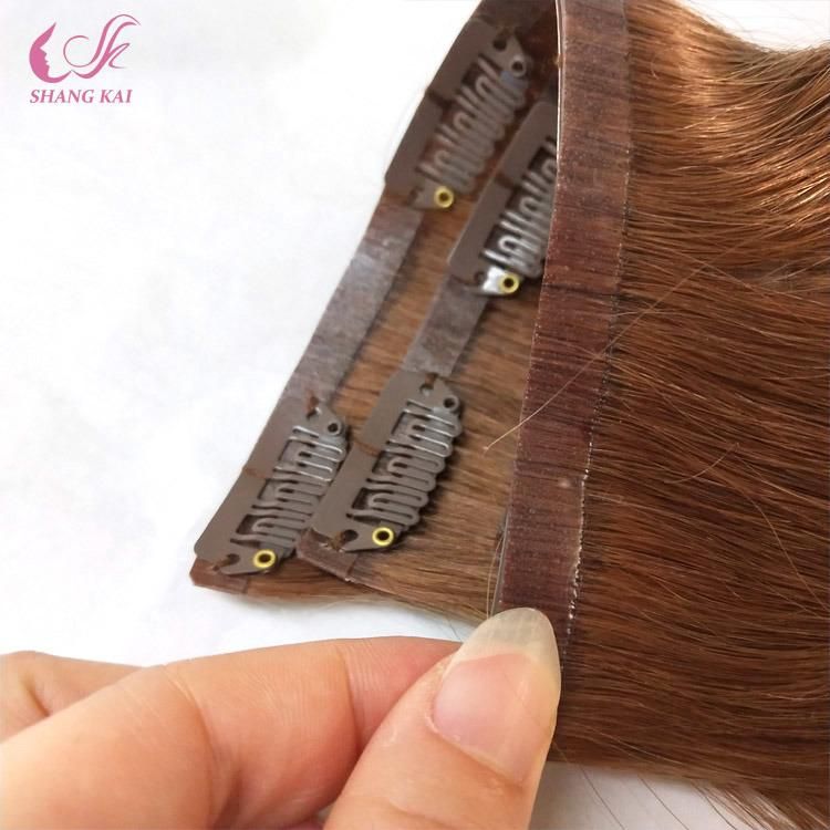 Manufacutures Factory Price Ombre Color European Human Hair Seamless Clip in Hair Extension