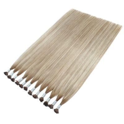 Double Drawn Remy I Tip Human Hair Extensions Pre Bonded Fusion Stick Hair 20 Inches 50cm 1.0g/S 100% Real Hair