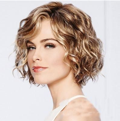 High Quality Hair Blond Curly Periwig