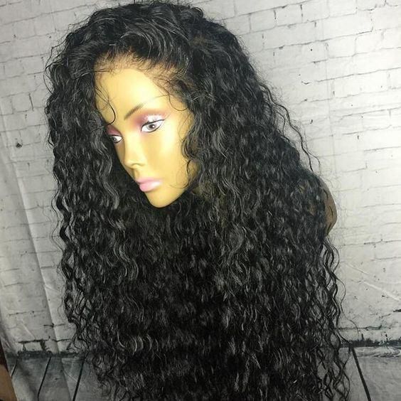 Transparent Lace Brazilian Human Hair Lace Wigs for Black Women