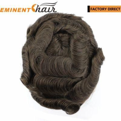 Factory Direct Remy Hair Lace Front Men&prime;s Toupee
