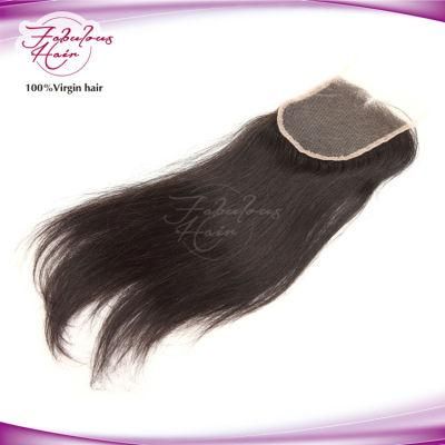 Brazilian Human Virgin Hair Lace Closure 4*4 with Straight Hair