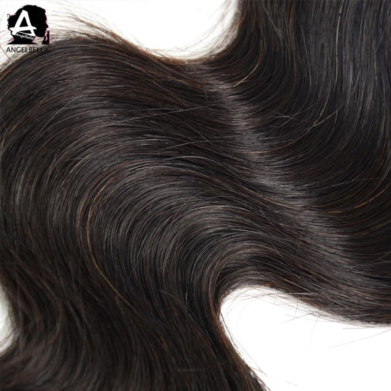 Angelbella Raw Indian Virgin Human Hair Body Wave Remy Hair Weaving