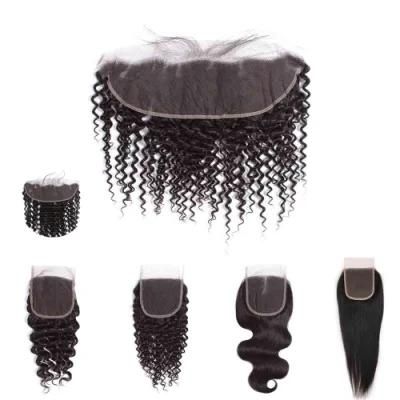 Kbeth 13*4 Ear to Ear Toupee From China for Black Girls Raw Temple Kinky Curly Hair Exports Cuticle Aligned Hair HD Lace Toupee Supplier