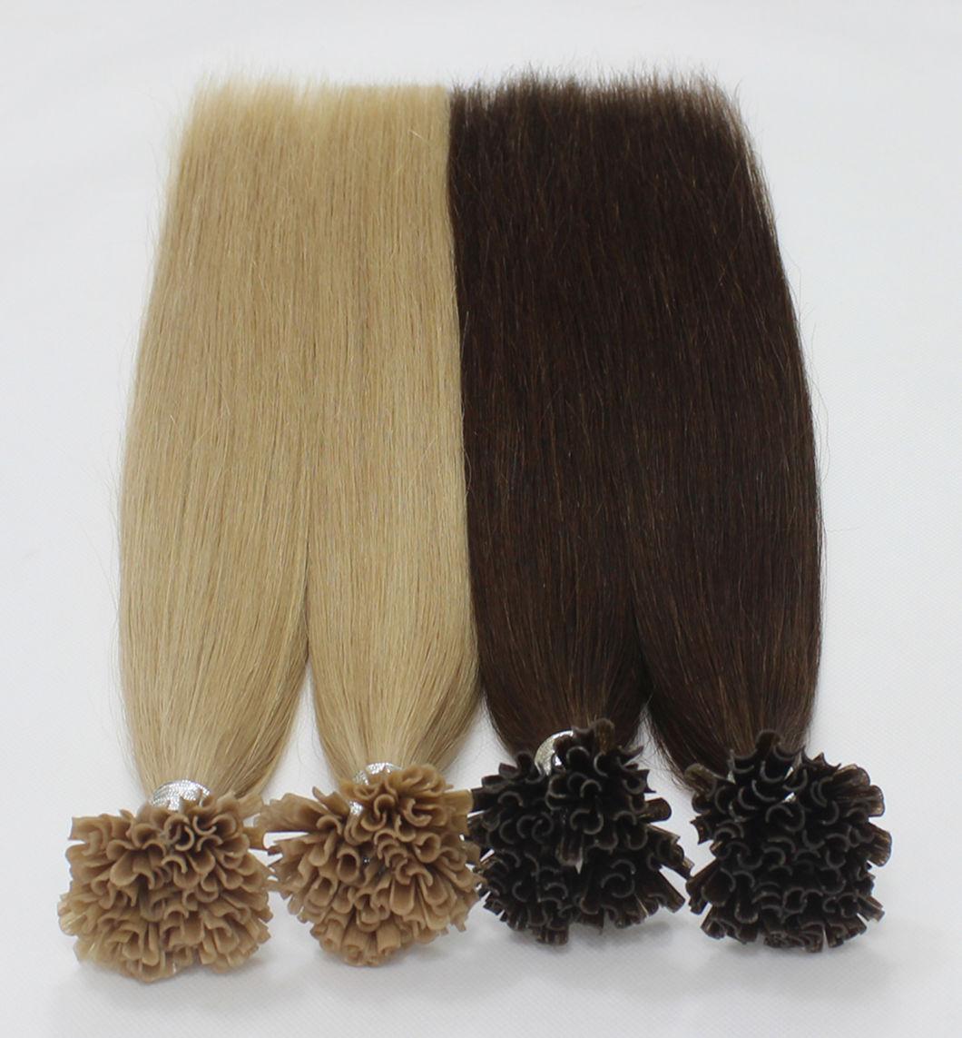 U-Tip Extensions Brazilian Straight Human Hair Bundles Brown Blond Color Remy Human Hair Extensions