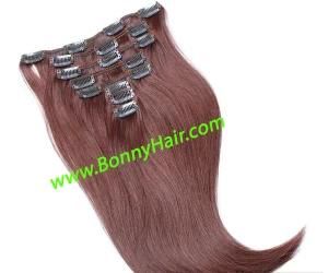 Brazilian Virgin Human Remy Hair Clip on Hair Extension 8pieces/Set